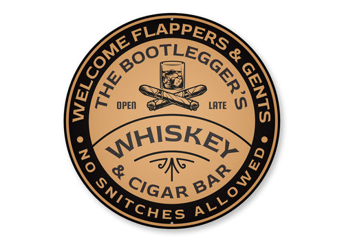Whiskey and Cigar Sign