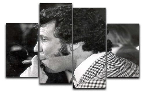 Tom Jones with cigar 4 Split Panel Canvas