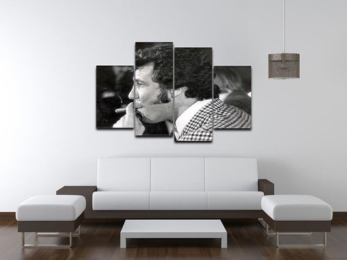 Tom Jones with cigar 4 Split Panel Canvas