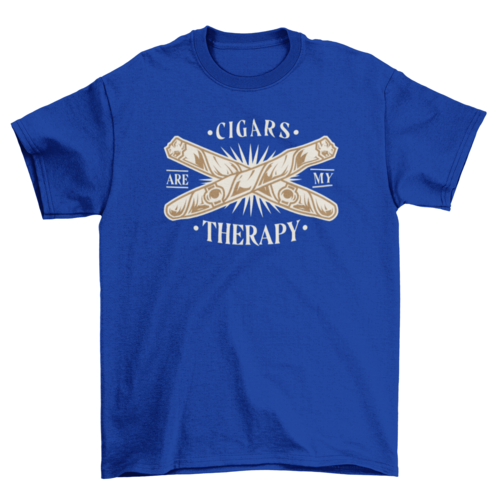 Cigar therapy quote t-shirt